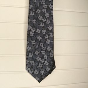 JF J. Ferrar Floral Blue Tie